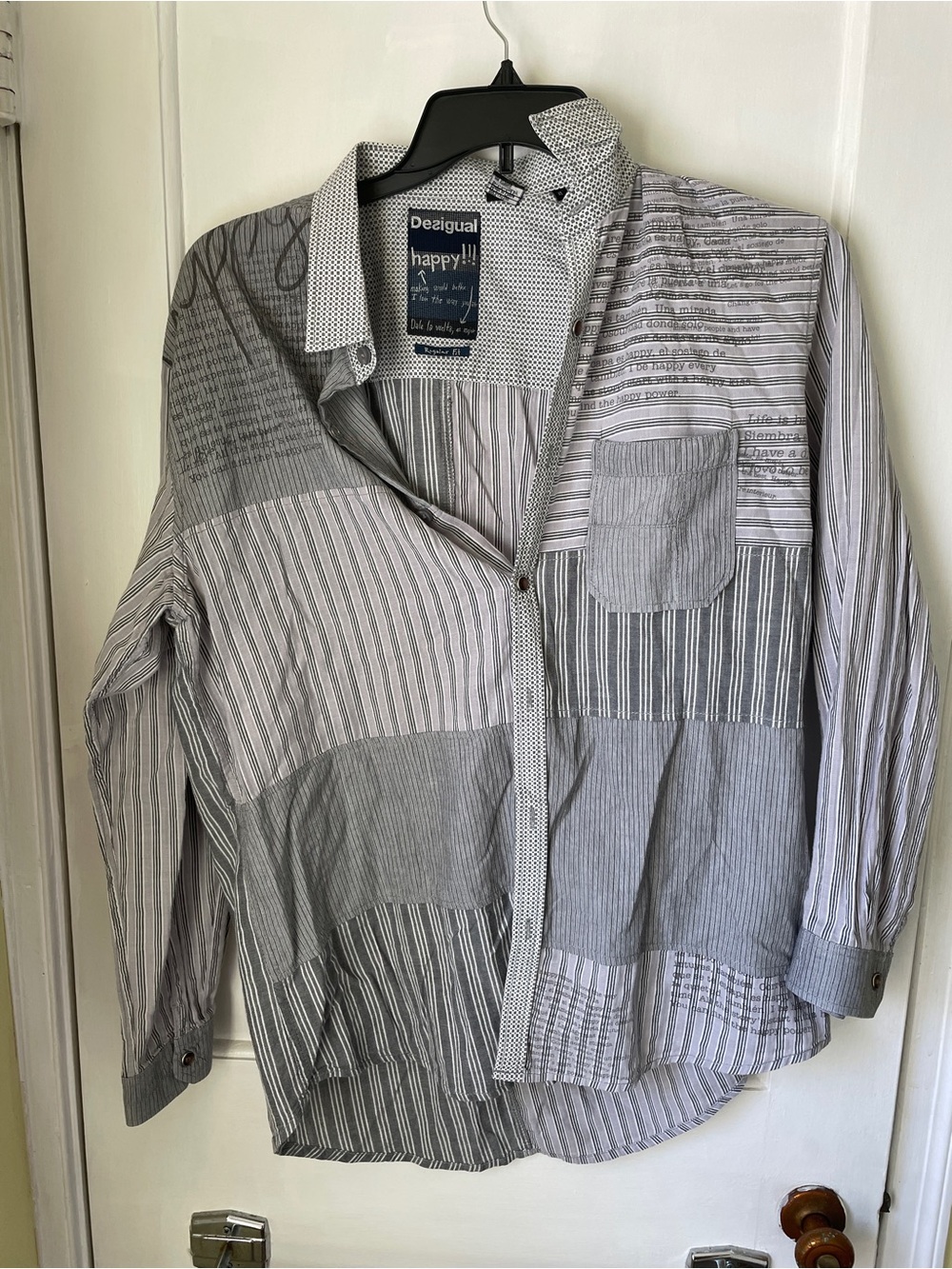 Desigual Patchwork Button-Up Shirt